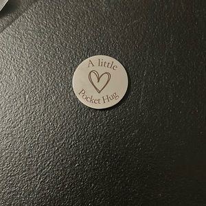 Pocket Hug Token Stainless Steel Double Sided